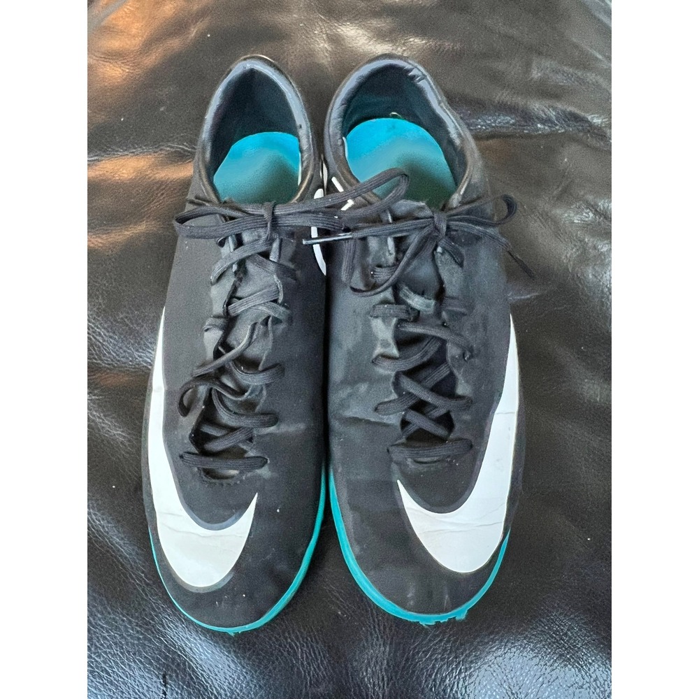 Nike Mercurial Victory V CR7 IC Indoor Soccer‎ Shoes Black Turquoise 684878-003
